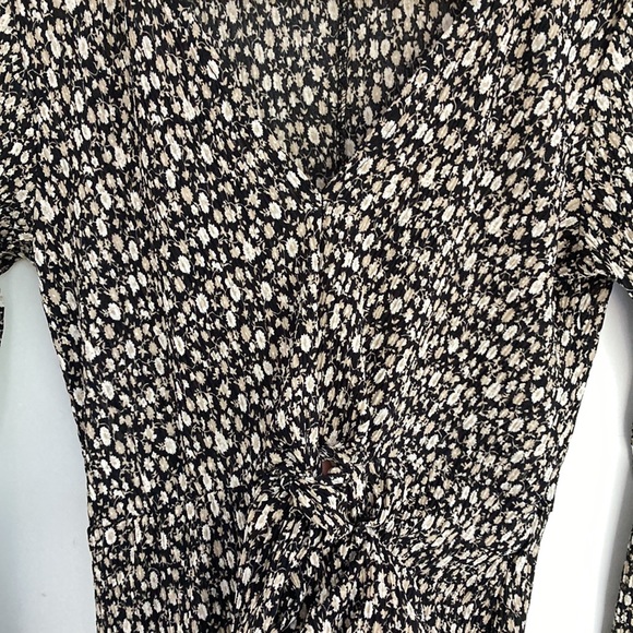 Mango Floral Printed Ruched Midi Dress - Picture 4 of 8